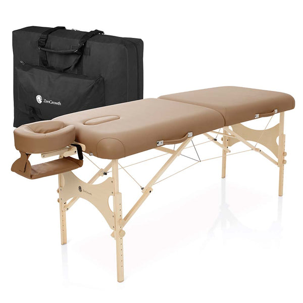 ZENGROWTH Table de massage pliante 2.0 Belverde Moka