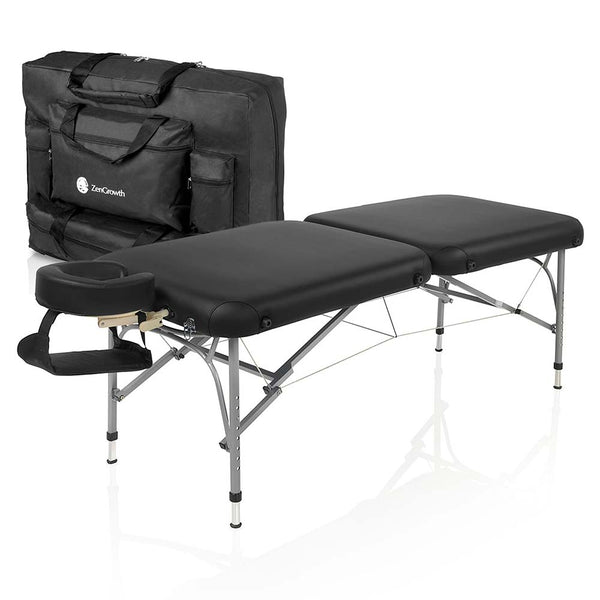 ZENGROWTH Table de massage pliante Artarmon II Noire 71cm