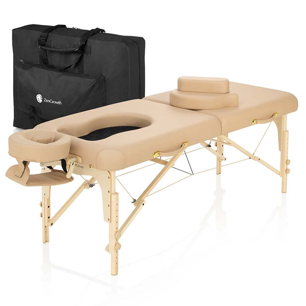 ZENGROWTH Table de massage pour femme enceinte Ipanema Maternity Beige