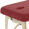 ZENGROWTH Housse table de massage avec trou visage Rouge foncé