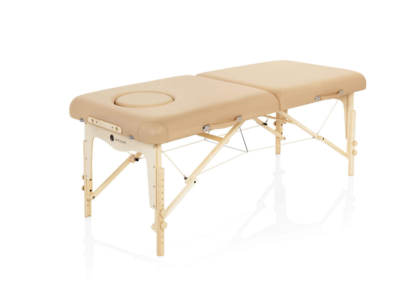 ZENGROWTH Table de massage pliante Reiki Beige 76cm