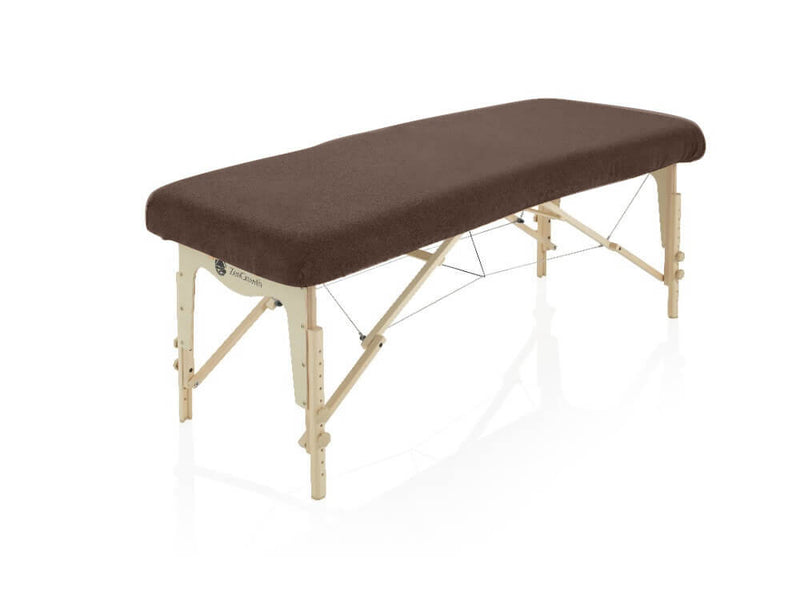 ZENGROWTH Housse table de massage sans trou visage brun