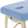 ZENGROWTH Housse table de massage avec trou visage bleu ciel