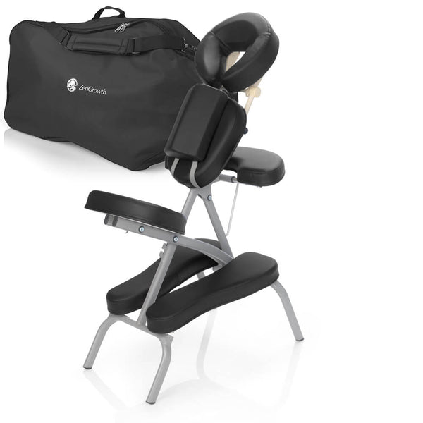 ZENGROWTH Chaise de massage pliante Valo noir