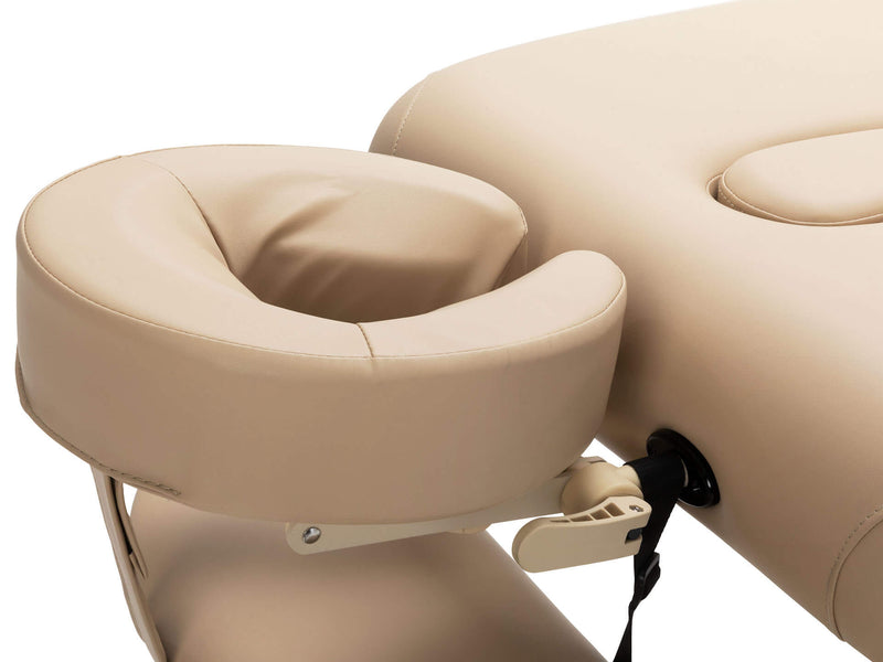 Table de massage électrique Pirin dossier inclinable beige