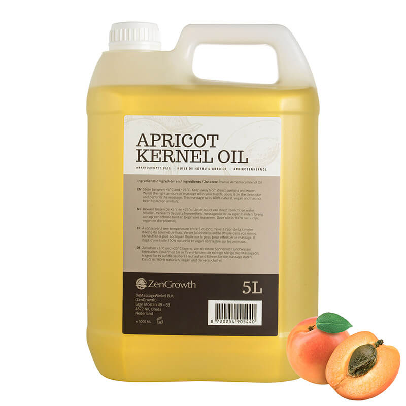 ZenGrowth Huile de noyau d'abricot 100% naturelle 5l